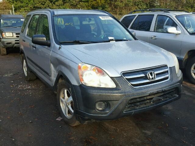 SHSRD68575U304474 - 2005 HONDA CR-V LX SILVER photo 1