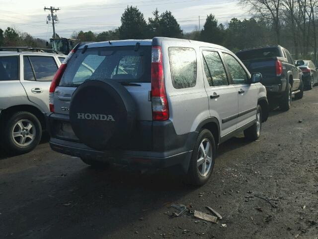 SHSRD68575U304474 - 2005 HONDA CR-V LX SILVER photo 4