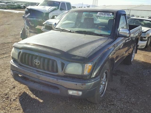 5TENL42N24Z322075 - 2004 TOYOTA TACOMA BLACK photo 2