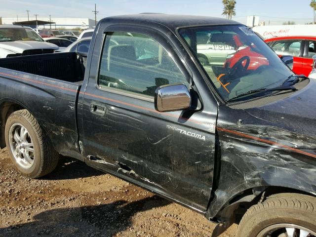 5TENL42N24Z322075 - 2004 TOYOTA TACOMA BLACK photo 9