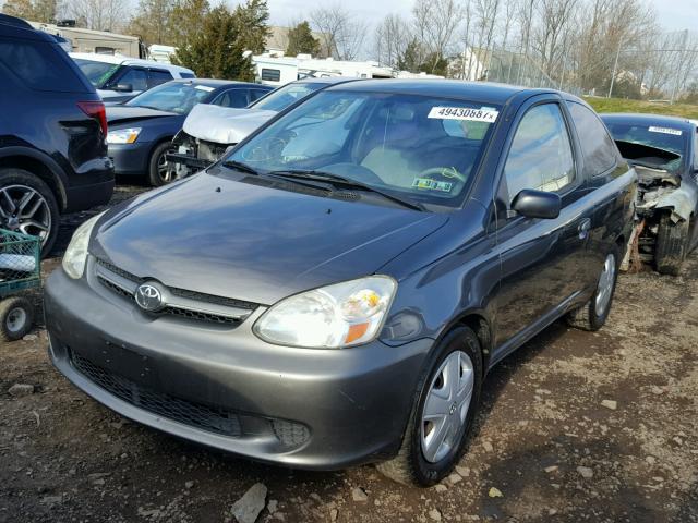 JTDAT123X30276179 - 2003 TOYOTA ECHO GRAY photo 2