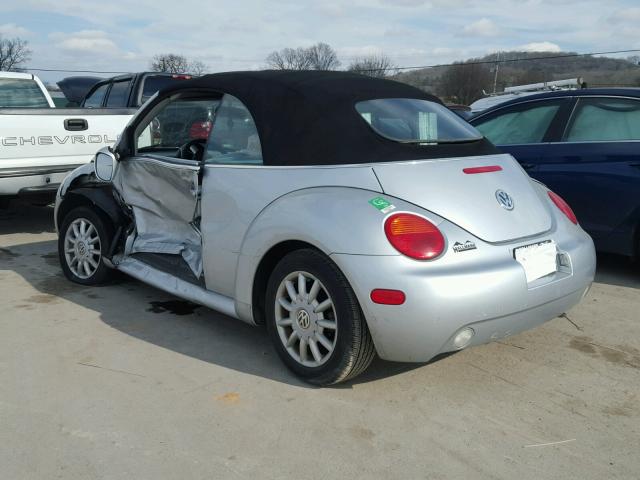 3VWCM31YX4M334866 - 2004 VOLKSWAGEN NEW BEETLE 蓝色 照片 3