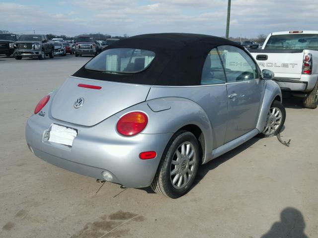 3VWCM31YX4M334866 - 2004 VOLKSWAGEN NEW BEETLE 蓝色 照片 4