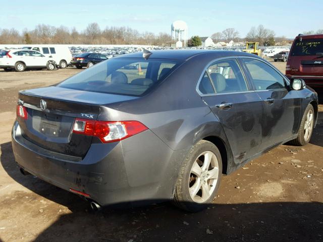 JH4CU2F61AC038893 - 2010 ACURA TSX CHARCOAL photo 4