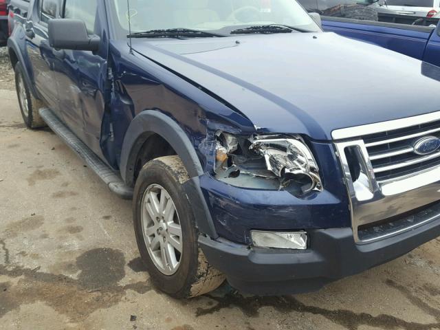 1FMEU31E08UA31707 - 2008 FORD EXPLORER S BLUE photo 9