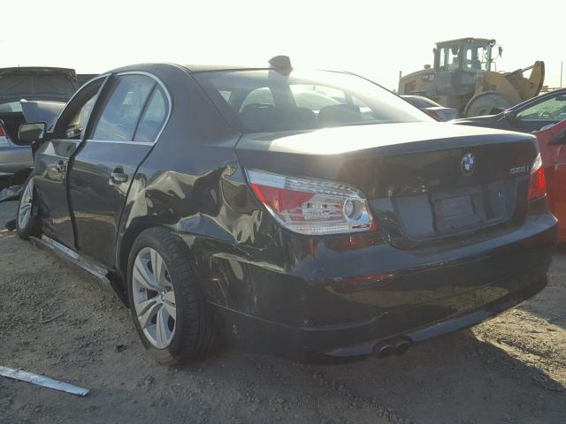 WBANU5C55AC126947 - 2010 BMW 528 I BLACK photo 3