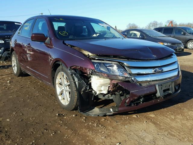 3FAHP0JG9CR340350 - 2012 FORD FUSION SEL MAROON photo 1