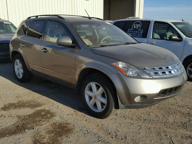 JN8AZ08W83W232001 - 2003 NISSAN MURANO SL BROWN photo 1