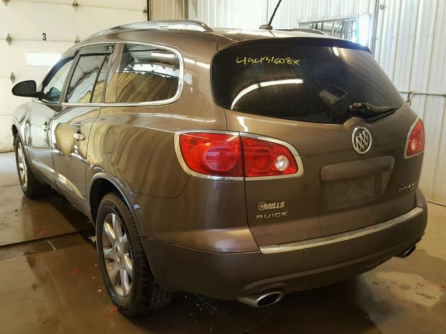 5GAEV23708J105463 - 2008 BUICK ENCLAVE CX BROWN photo 3