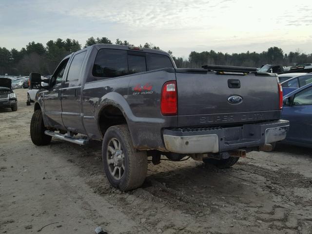 1FTWW31R58EA72818 - 2008 FORD F350 SRW S CHARCOAL photo 3