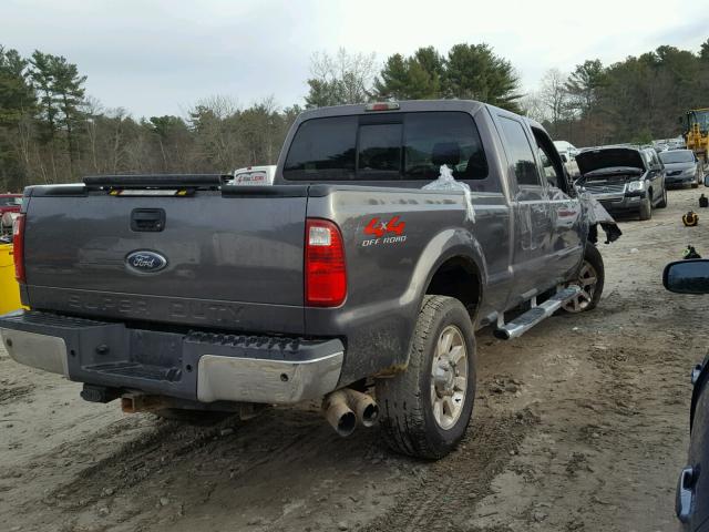 1FTWW31R58EA72818 - 2008 FORD F350 SRW S CHARCOAL photo 4