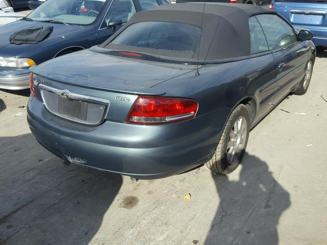 1C3EL75R16N131595 - 2006 CHRYSLER SEBRING GT GREEN photo 4