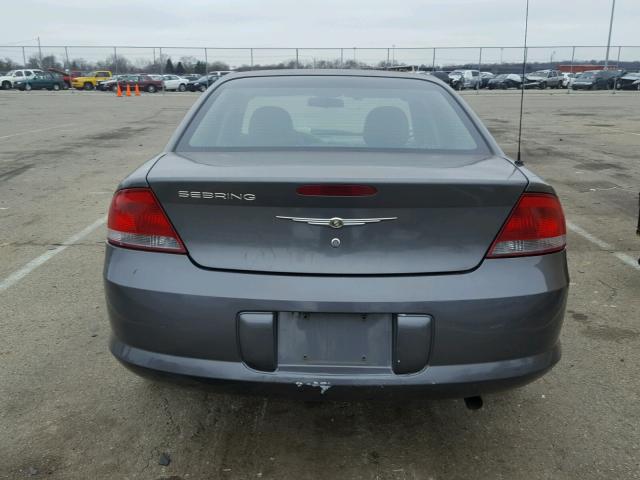 1C3EL46X34N408398 - 2004 CHRYSLER SEBRING LX CHARCOAL photo 9