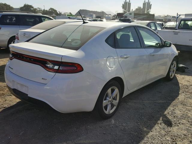 1C3CDFBB9FD315470 - 2015 DODGE DART SXT WHITE photo 4