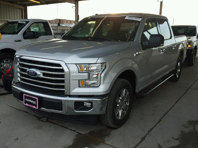 1FTEW1CF0HKD57558 - 2017 FORD F150 SUPER SILVER photo 2