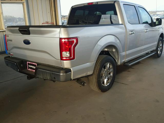 1FTEW1CF0HKD57558 - 2017 FORD F150 SUPER SILVER photo 4