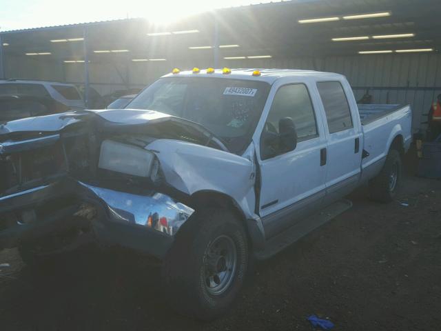 1FTNW21F11EA66516 - 2001 FORD F250 SUPER WHITE photo 2