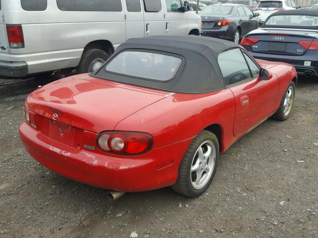 JM1NB353210200092 - 2001 MAZDA MX-5 MIATA RED photo 4