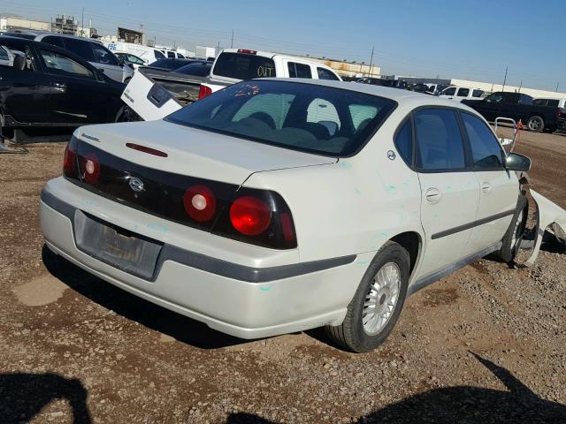 2G1WF52E549315699 - 2004 CHEVROLET IMPALA WHITE photo 4