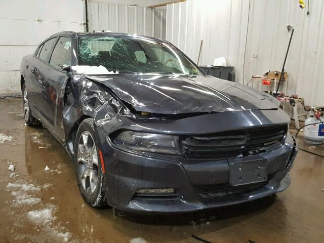 2C3CDXJG5GH233579 - 2016 DODGE CHARGER SX BLUE photo 1