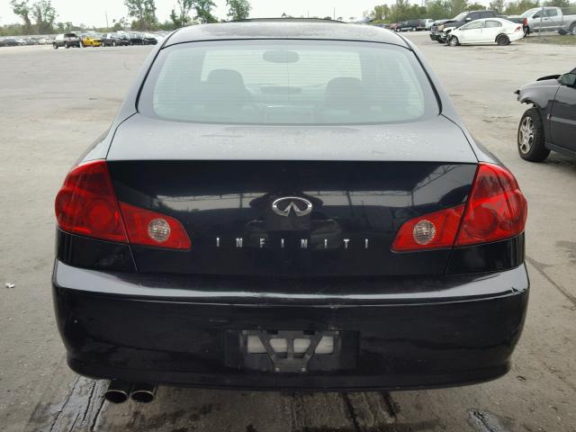 JNKCV51E05M219898 - 2005 INFINITI G35 BLACK photo 9