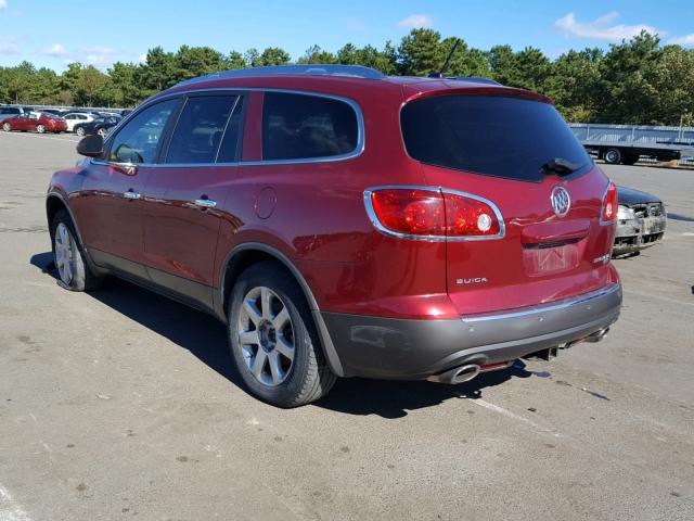 5GAEV23D19J139354 - 2009 BUICK ENCLAVE CX BURGUNDY photo 3