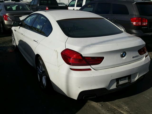 WBA6B2C57FGB99796 - 2015 BMW 650 I WHITE photo 3