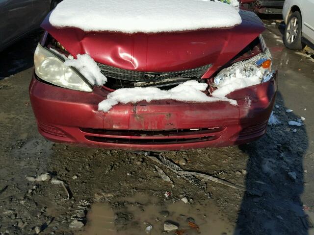 4T1BE32K12U097288 - 2002 TOYOTA CAMRY LE ბურგუნდია ფოტო 7