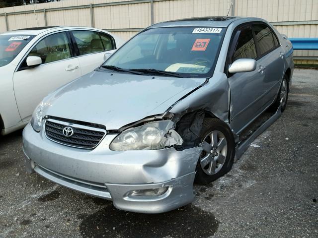 2T1BR32E27C763646 - 2007 TOYOTA COROLLA CE SILVER photo 2