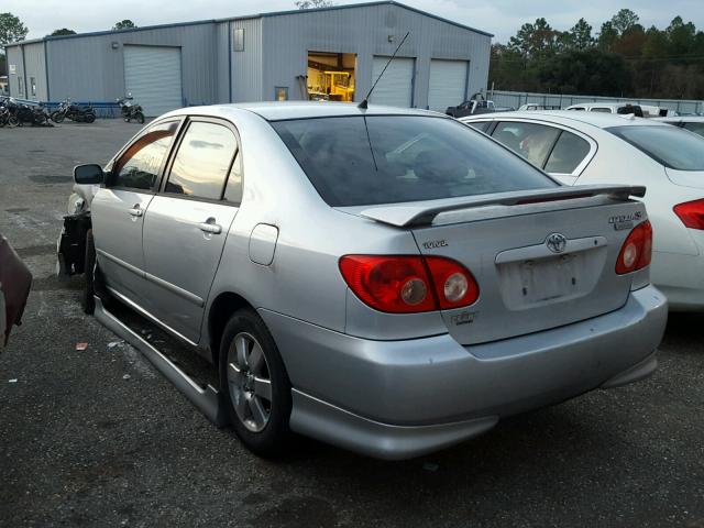 2T1BR32E27C763646 - 2007 TOYOTA COROLLA CE SILVER photo 3