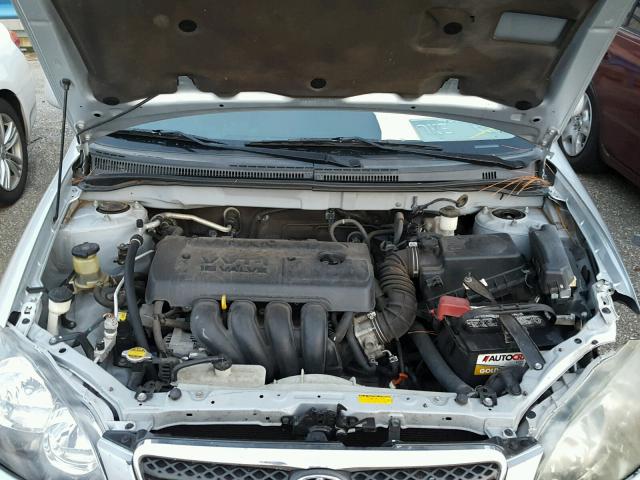 2T1BR32E27C763646 - 2007 TOYOTA COROLLA CE SILVER photo 7