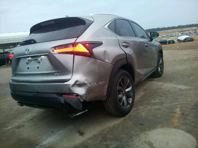 JTJYARBZ5H2072342 - 2017 LEXUS NX 200T SILVER photo 4