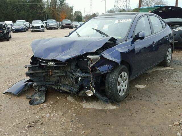 KMHDU46DX8U284583 - 2008 HYUNDAI ELANTRA GL BLUE photo 2