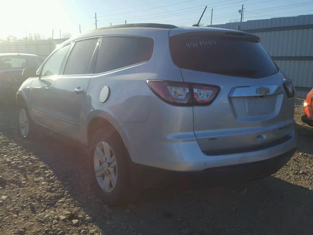 1GNKVGKD1DJ214053 - 2013 CHEVROLET TRAVERSE L SILVER photo 3