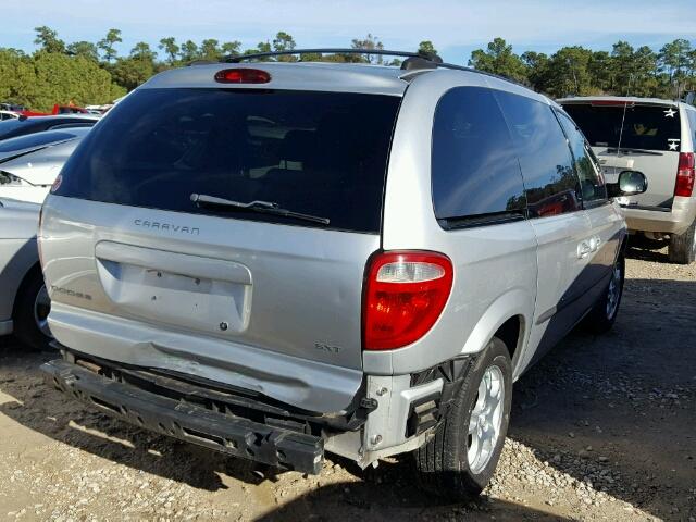 1D4GP45R54B512097 - 2004 DODGE CARAVAN SX SILVER photo 4