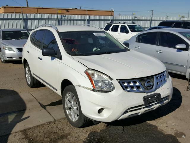 JN8AS5MT8DW531762 - 2013 NISSAN ROGUE S WHITE photo 1