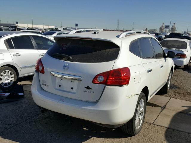 JN8AS5MT8DW531762 - 2013 NISSAN ROGUE S WHITE photo 4