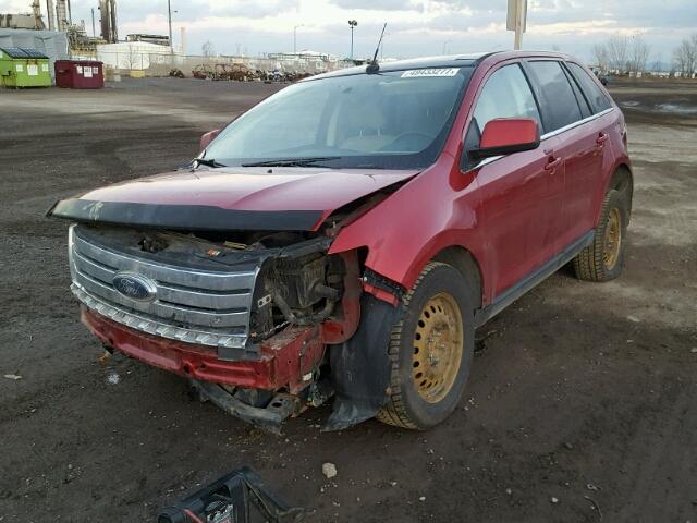 2FMDK49C58BA39432 - 2008 FORD EDGE LIMIT RED photo 2