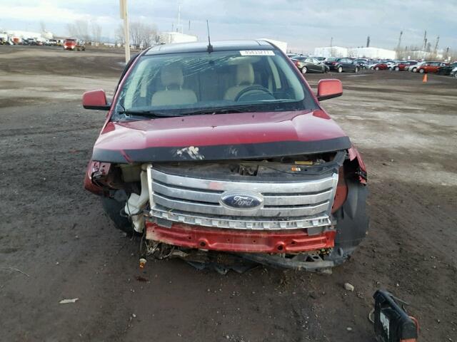 2FMDK49C58BA39432 - 2008 FORD EDGE LIMIT RED photo 9