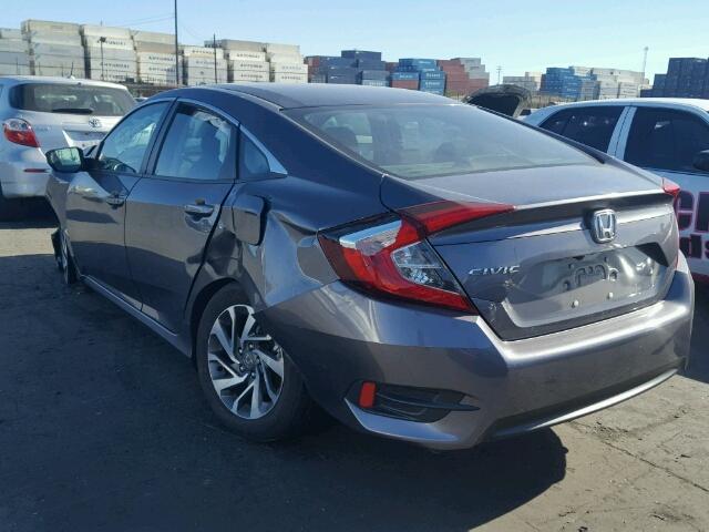 19XFC2F70GE210567 - 2016 HONDA CIVIC EX ნაცრისფერი ფოტო 3