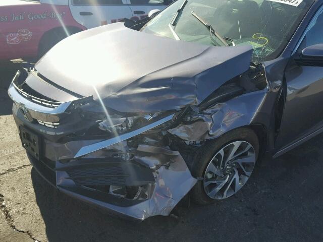 19XFC2F70GE210567 - 2016 HONDA CIVIC EX ნაცრისფერი ფოტო 9