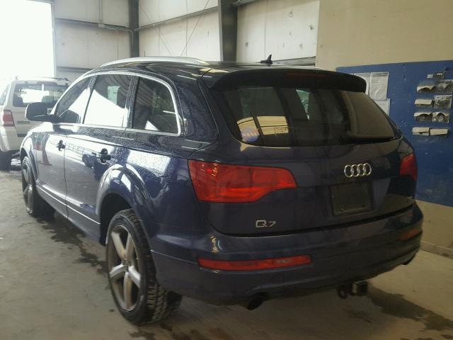 WA1EY74L97D056687 - 2007 AUDI Q7 3.6 QUA BLUE photo 3