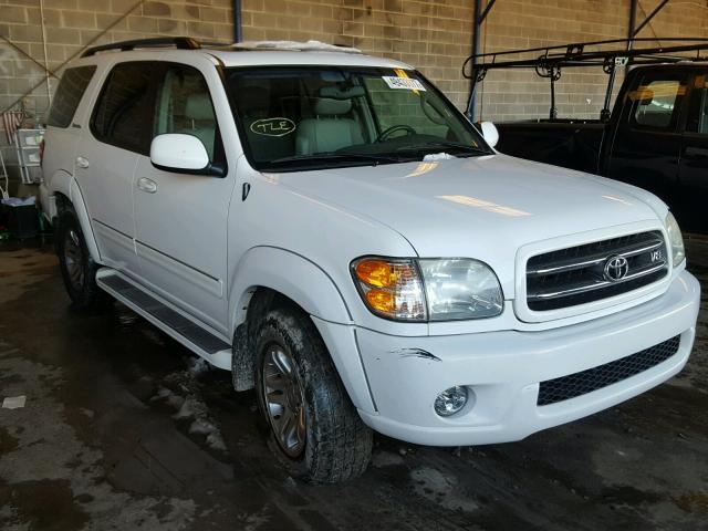 5TDZT38AX4S237045 - 2004 TOYOTA SEQUOIA LI WHITE photo 1