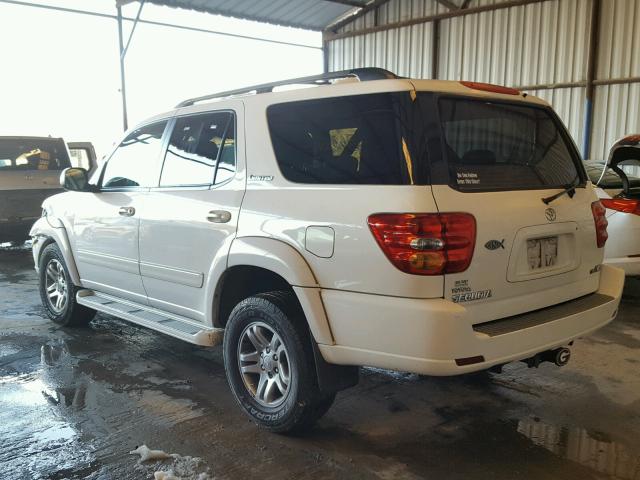 5TDZT38AX4S237045 - 2004 TOYOTA SEQUOIA LI WHITE photo 3