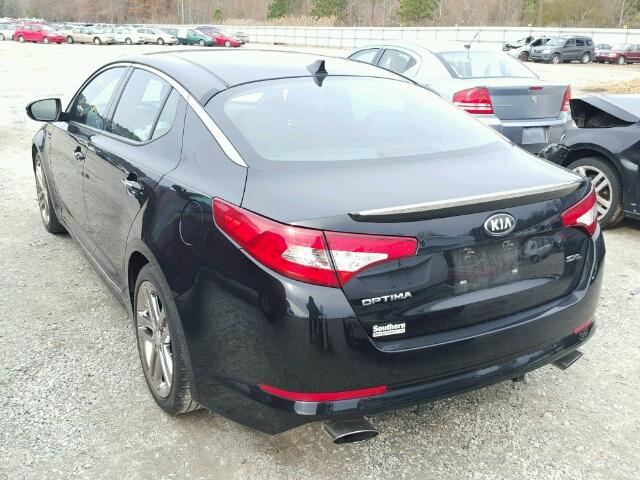 5XXGR4A61DG207547 - 2013 KIA OPTIMA SX BLACK photo 3