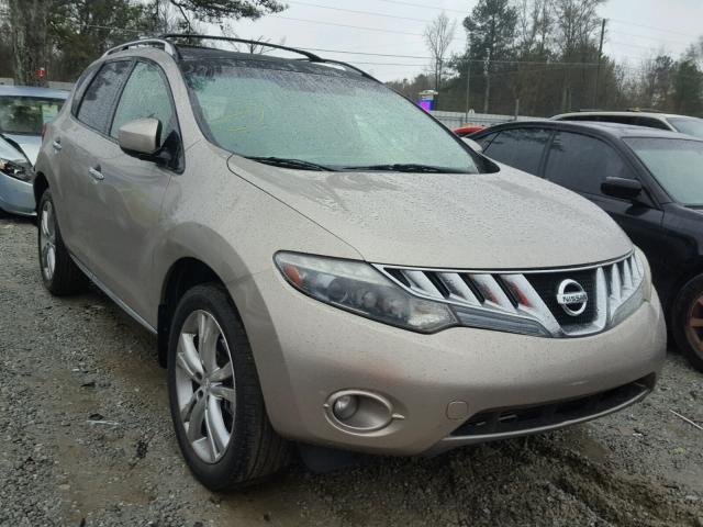 JN8AZ1MUXAW002936 - 2010 NISSAN MURANO S GOLD photo 1