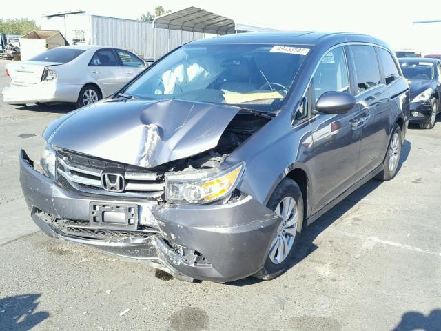 5FNRL5H65EB064189 - 2014 HONDA ODYSSEY EX CHARCOAL photo 2