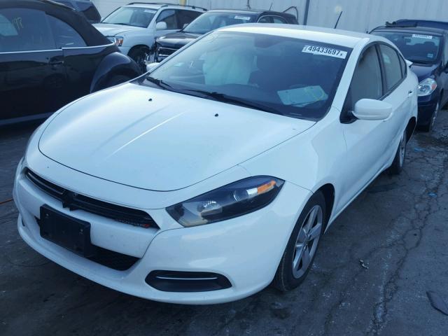 1C3CDFBB9FD140606 - 2015 DODGE DART SXT WHITE photo 2