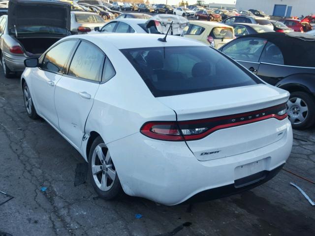 1C3CDFBB9FD140606 - 2015 DODGE DART SXT WHITE photo 3