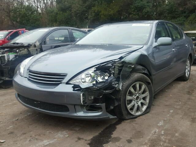 JTHBA30G845004955 - 2004 LEXUS ES 330 GRAY photo 2